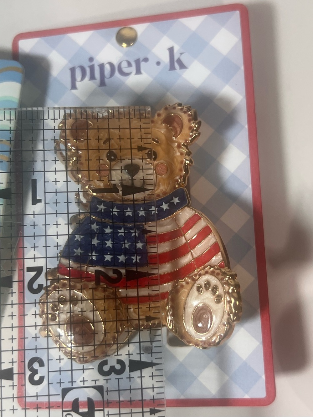 Piper K Hair Clips pick 1 Lobster, Crab, Tropical, Patriotic Bear, Fruits, New - Picture 11 of 15